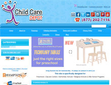 Tablet Screenshot of childcaredepot.com